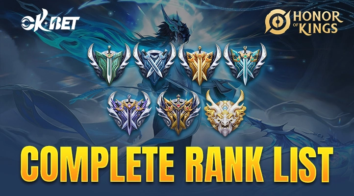 a screenshot of a video game with the honor of kings ranks