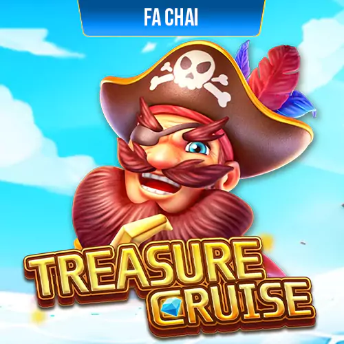 a graphics of pirate a patch with a treasure cruise