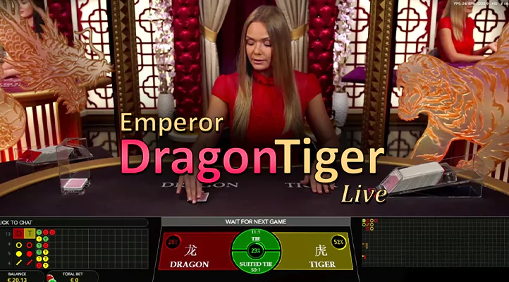 evolution emperor dragon tiger live casino game review