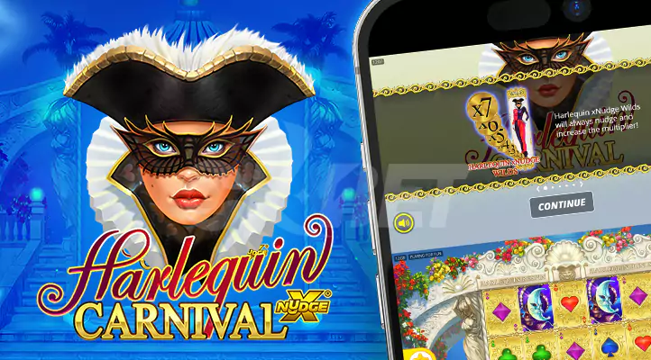 nolimit city harlequin carnival mobile slot free demo game