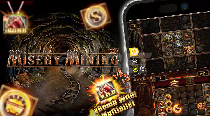 nolimit city misery mining free to play slot game in mobile casino