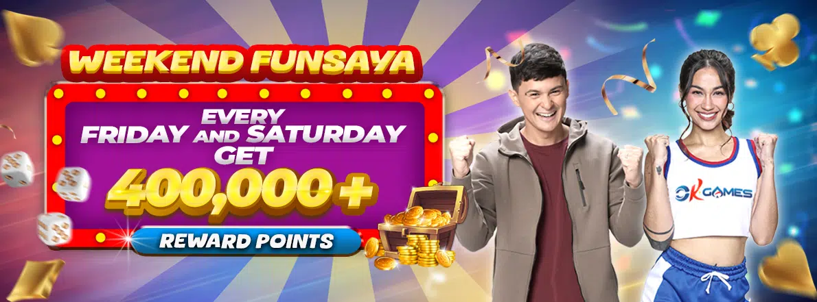 Weekend Funsaya every Friday and Saturday Bet and Win 400,000 + Reward Points