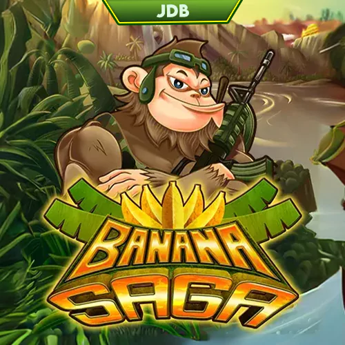 logo of monkey in banana saga