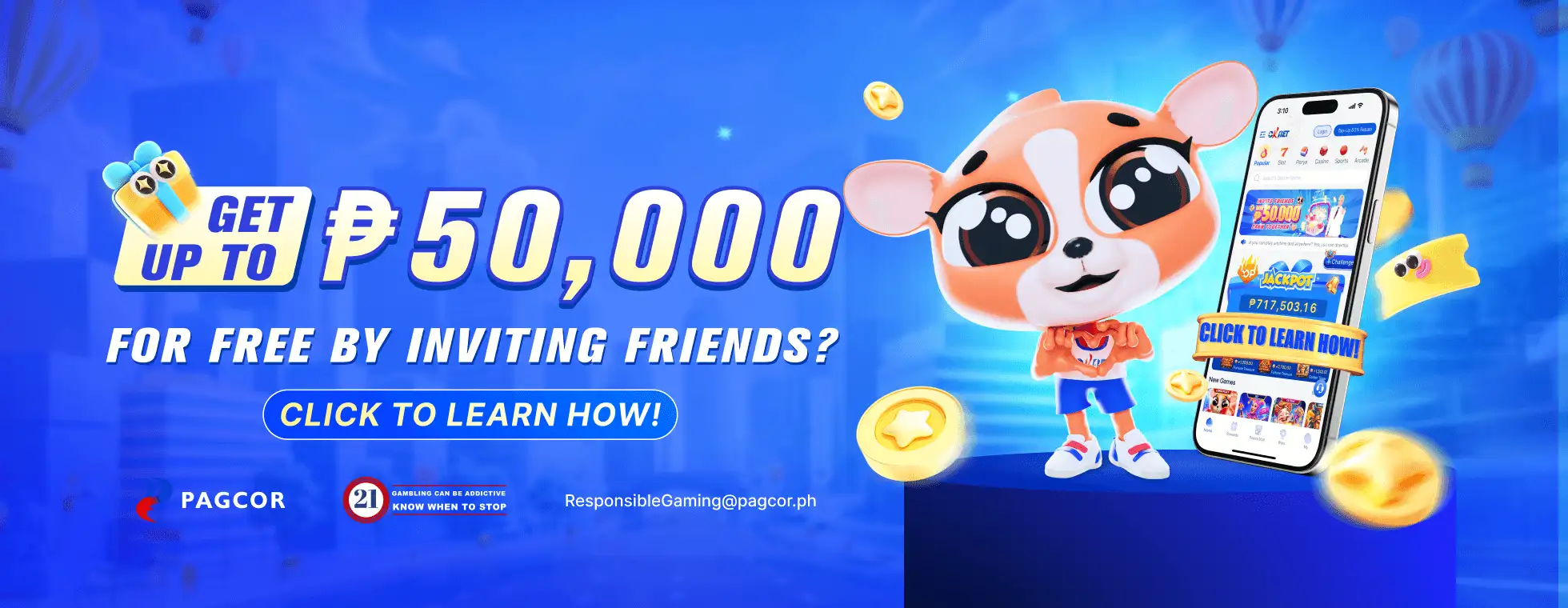 Share the fun and reward with your Friends!