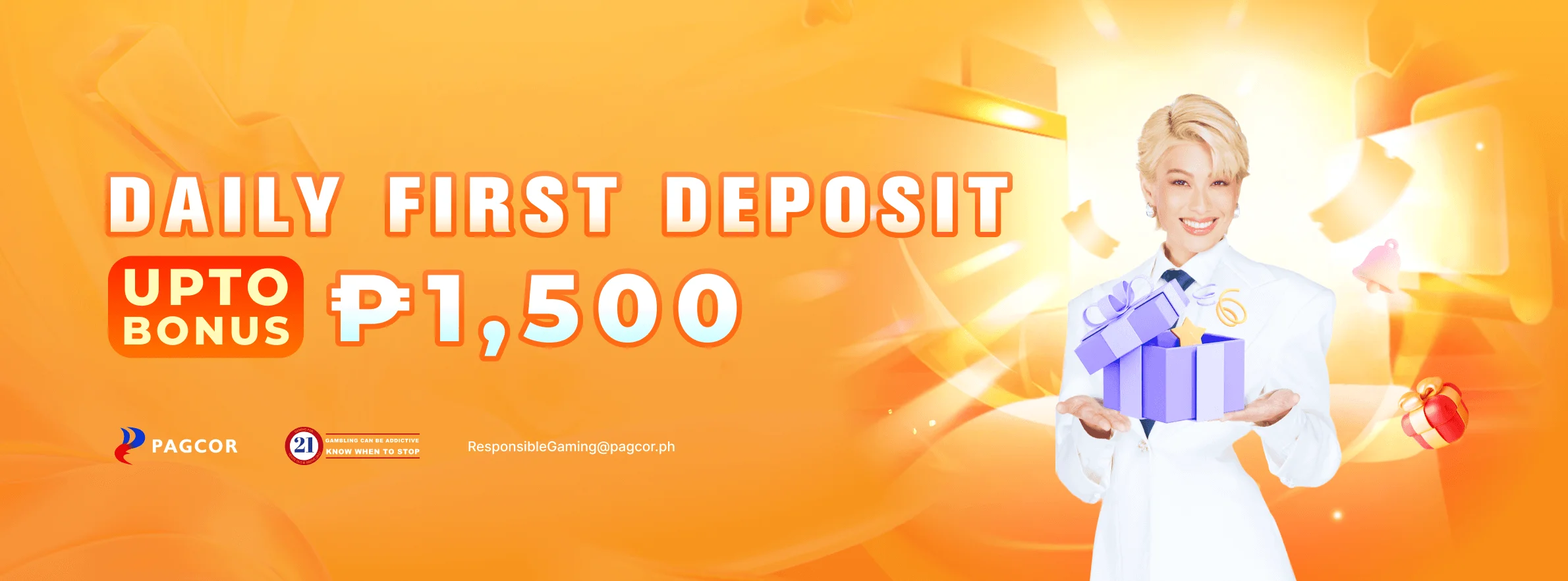Get a bonus on your first daily deposit