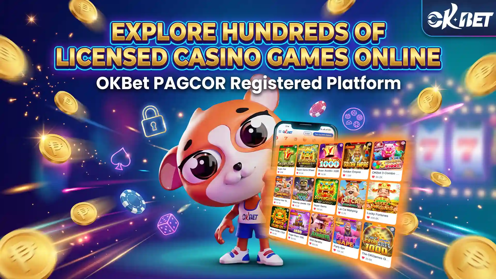 OKBET pagcor games
