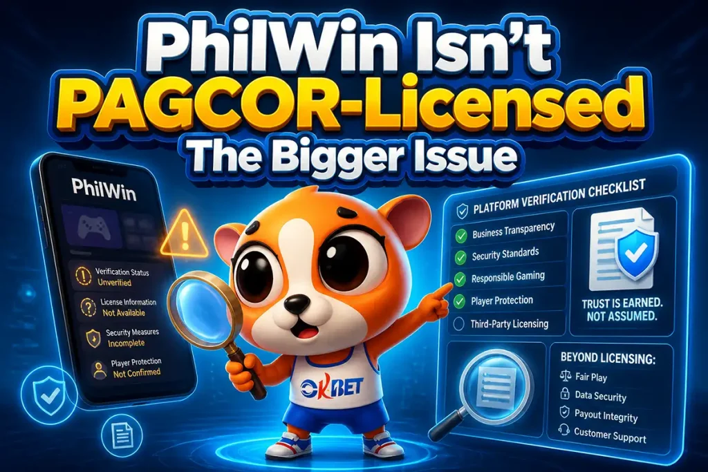 PhilWin Isn't PAGCOR-Licensed