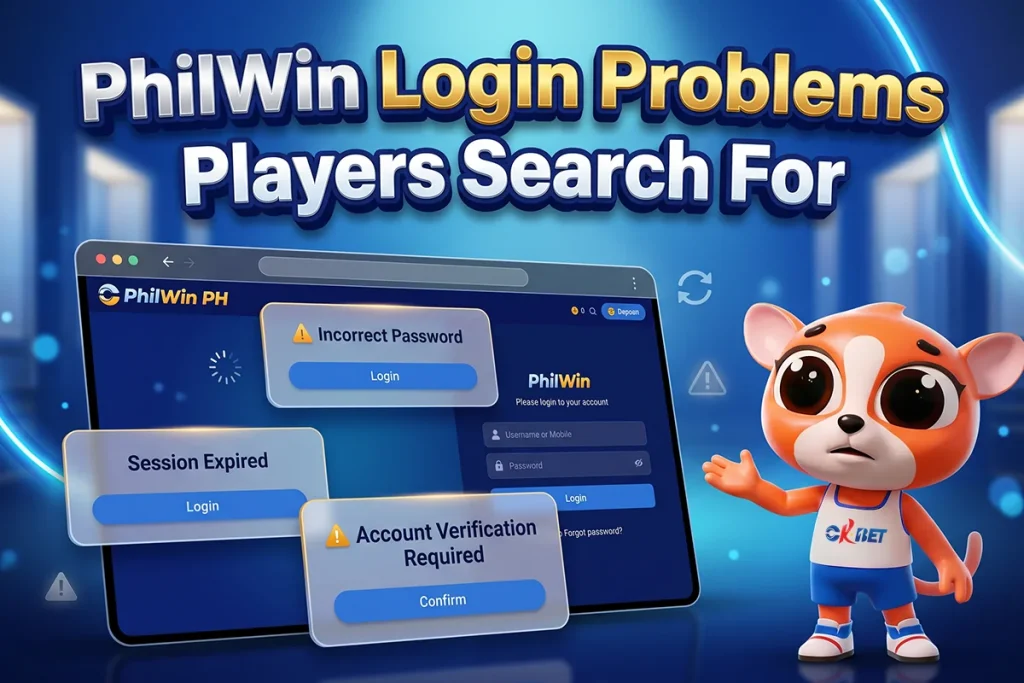 PhilWin Login Problems Players Search For