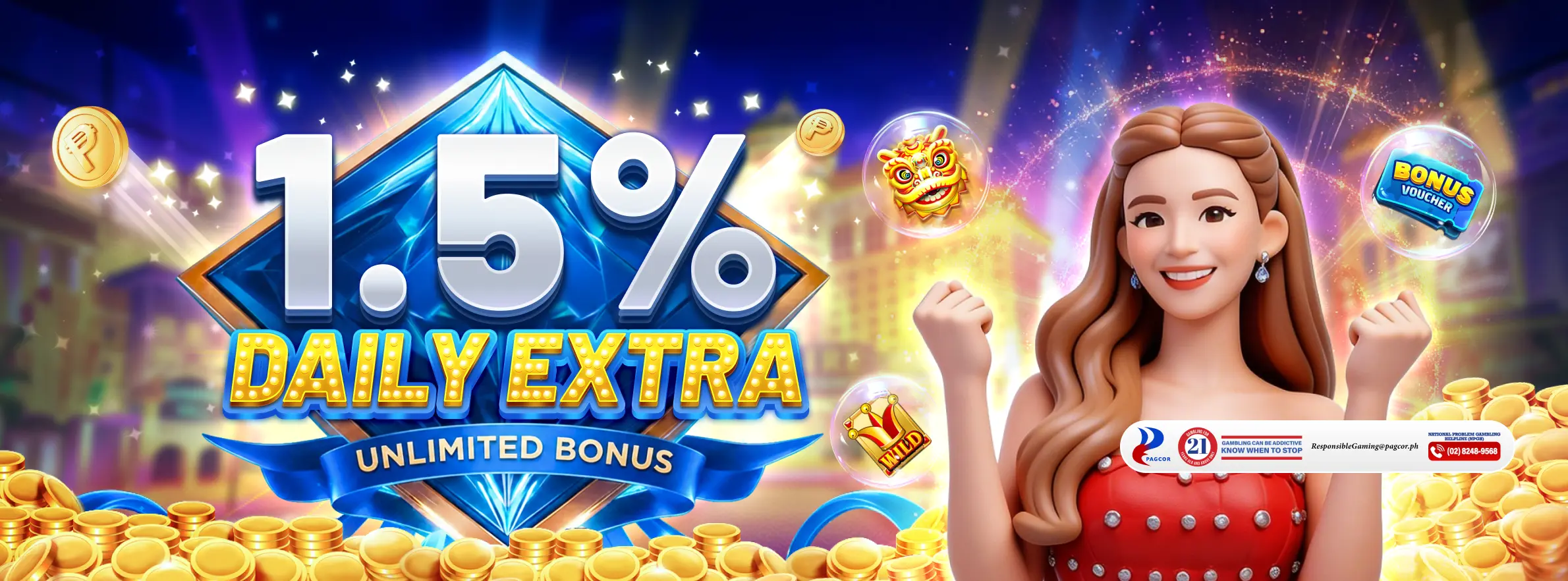 Daily Special Game: Get 1.5% Unlimited Daily Bonus at OKGames