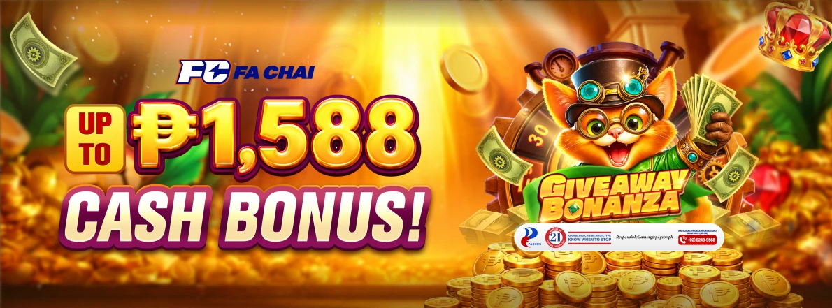 Fa Chai Giveaway Bonanza: Up to ₱1,588 Cash Bonus at OKGames